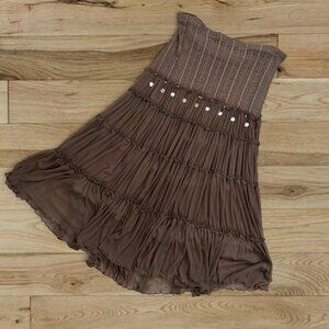 Vintage Boho Fairy Tiered Maxi Dress / Skirt ⭐️ Y2K bohemian